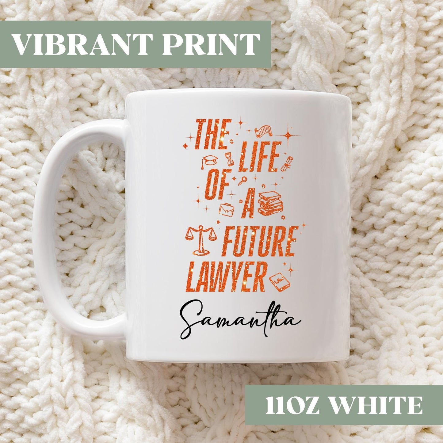 Custom Future Lawyer Cup, Future Lawyer Gift, The Life Of A Future Lawyer Coffee Mug, Law Student Gift, Law School Graduation Gift, 1dbg6