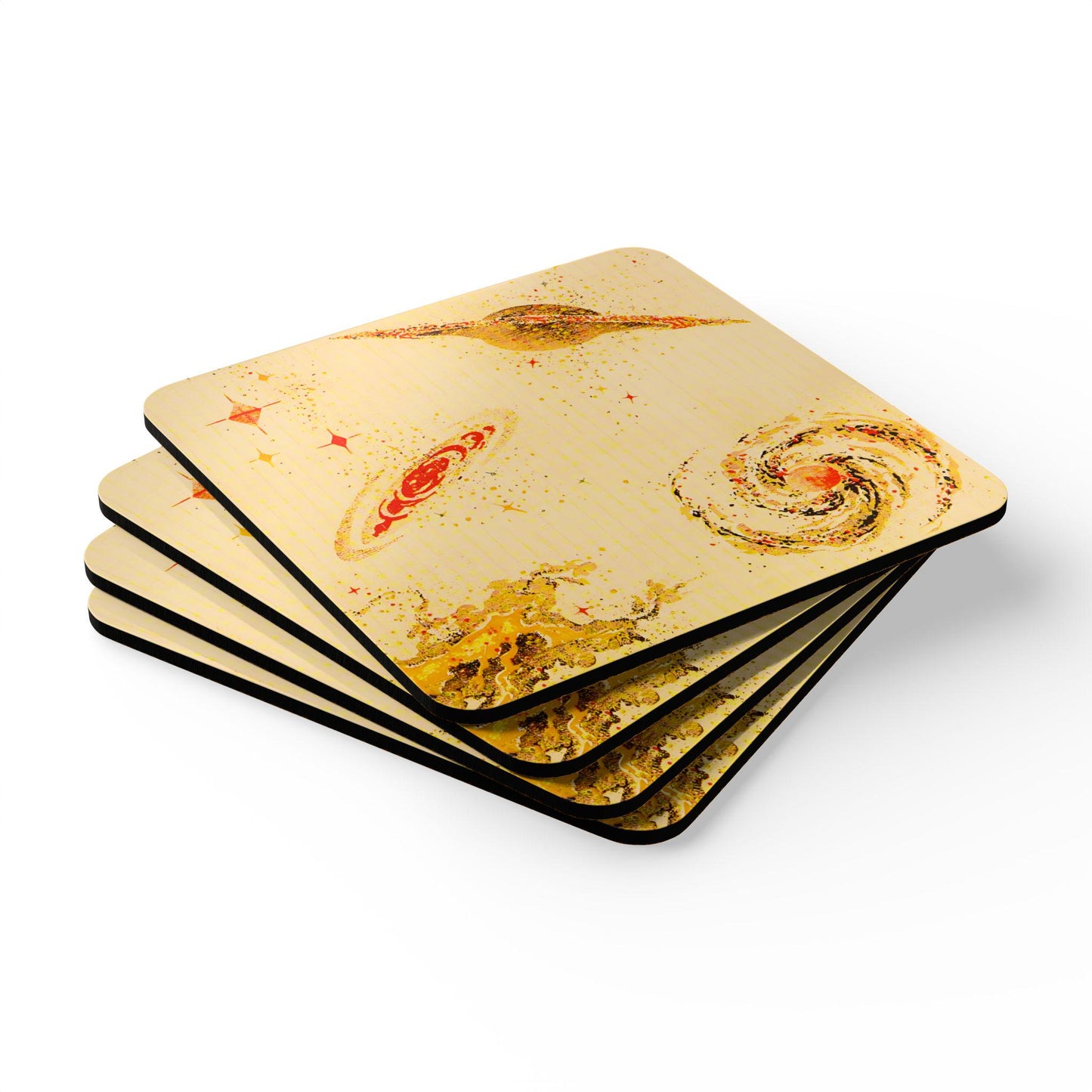 Cosmic Planets Cork Coaster Set — Space Lover Gift Home Decor