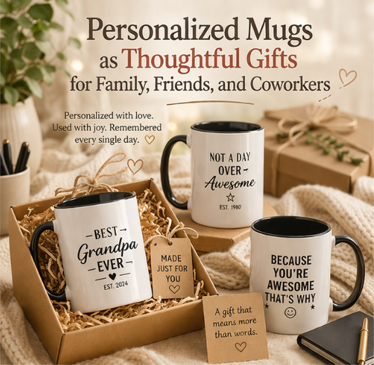 Personalized Mugs as Thoughtful Gifts for Family, Friends, and Coworkers