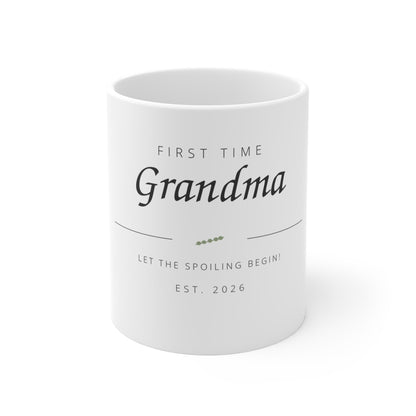 First Time Grandma EST Ceramic Mug 11oz
