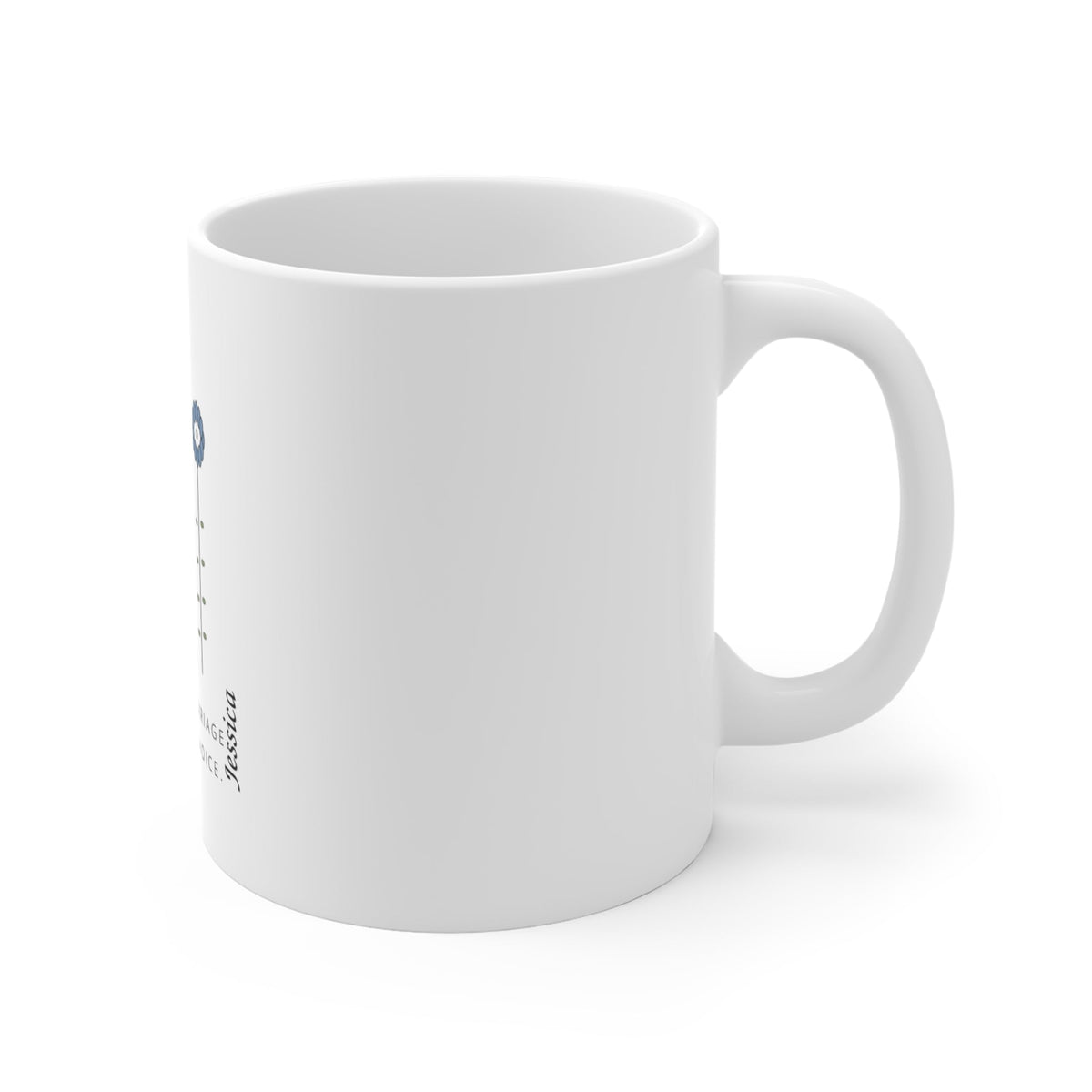 Birth Flower Sisters Personalized Mug – Custom Names Coffee Cup