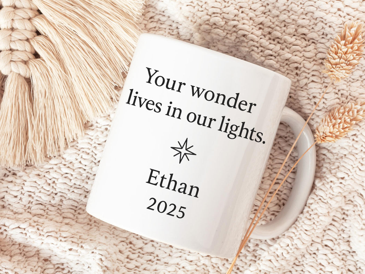 Personalized Memorial Mug, Remembrance Keepsake, Ceramic Coffee Cup (11oz Or 15oz)