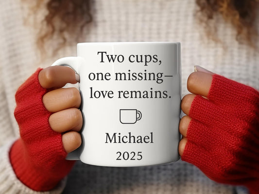 Personalized Memorial Mug, Custom Name Remembrance Cup, Sympathy Gift