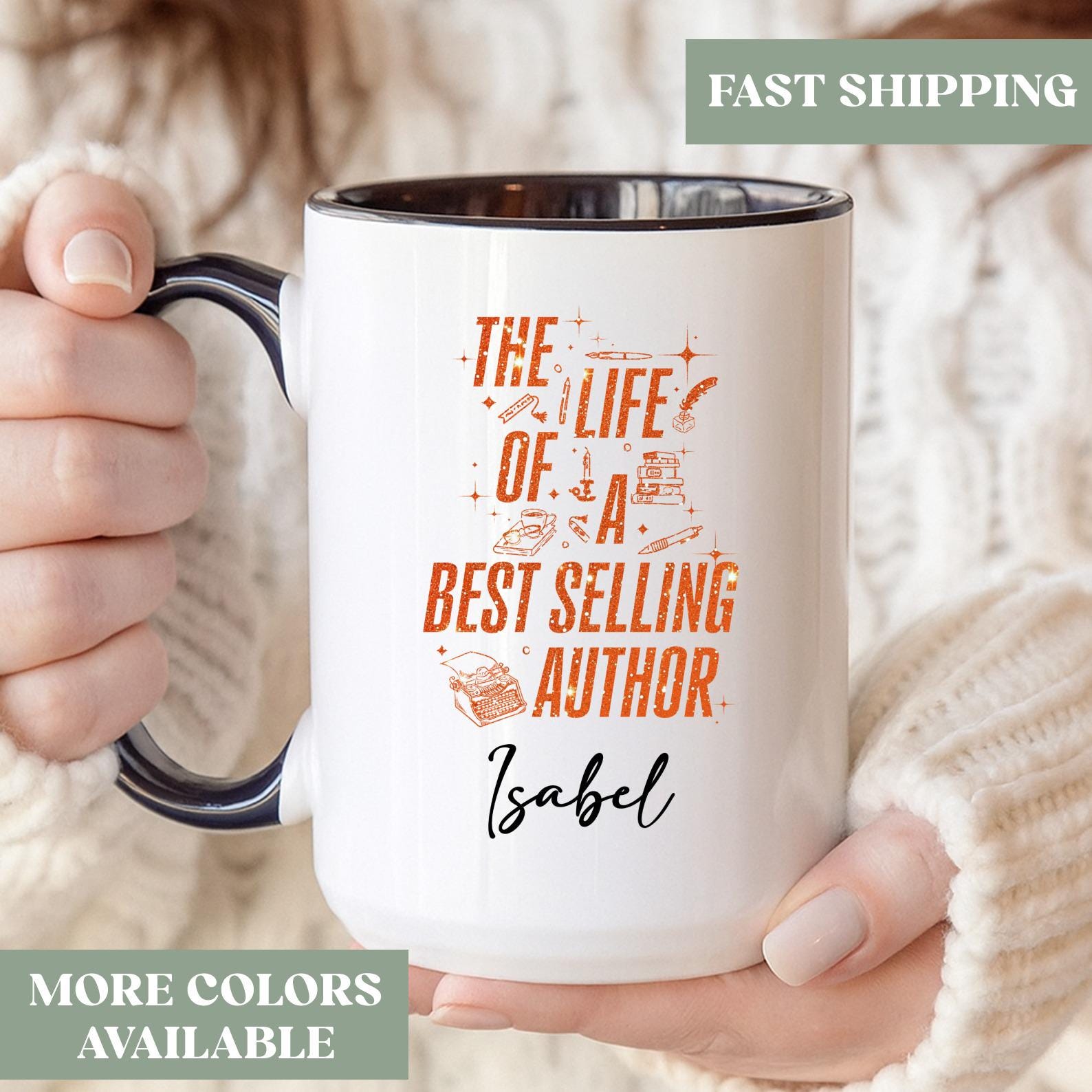 Custom Best Selling Author Coffee Mug, Best Selling Author Gift, The Life Of A Best Selling Author Cup, Writer Mug Cup Gift, 15cn84