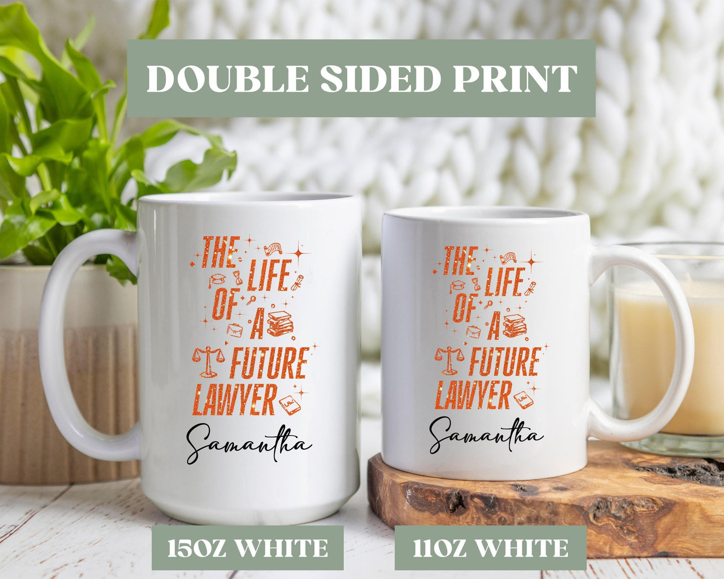 Custom Future Lawyer Cup, Future Lawyer Gift, The Life Of A Future Lawyer Coffee Mug, Law Student Gift, Law School Graduation Gift, 1dbg6