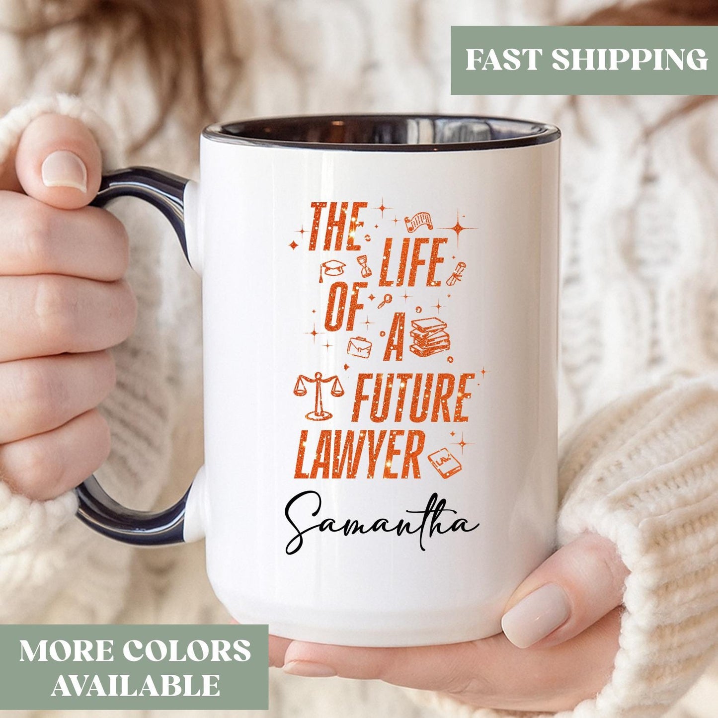 Custom Future Lawyer Cup, Future Lawyer Gift, The Life Of A Future Lawyer Coffee Mug, Law Student Gift, Law School Graduation Gift, 1dbg6
