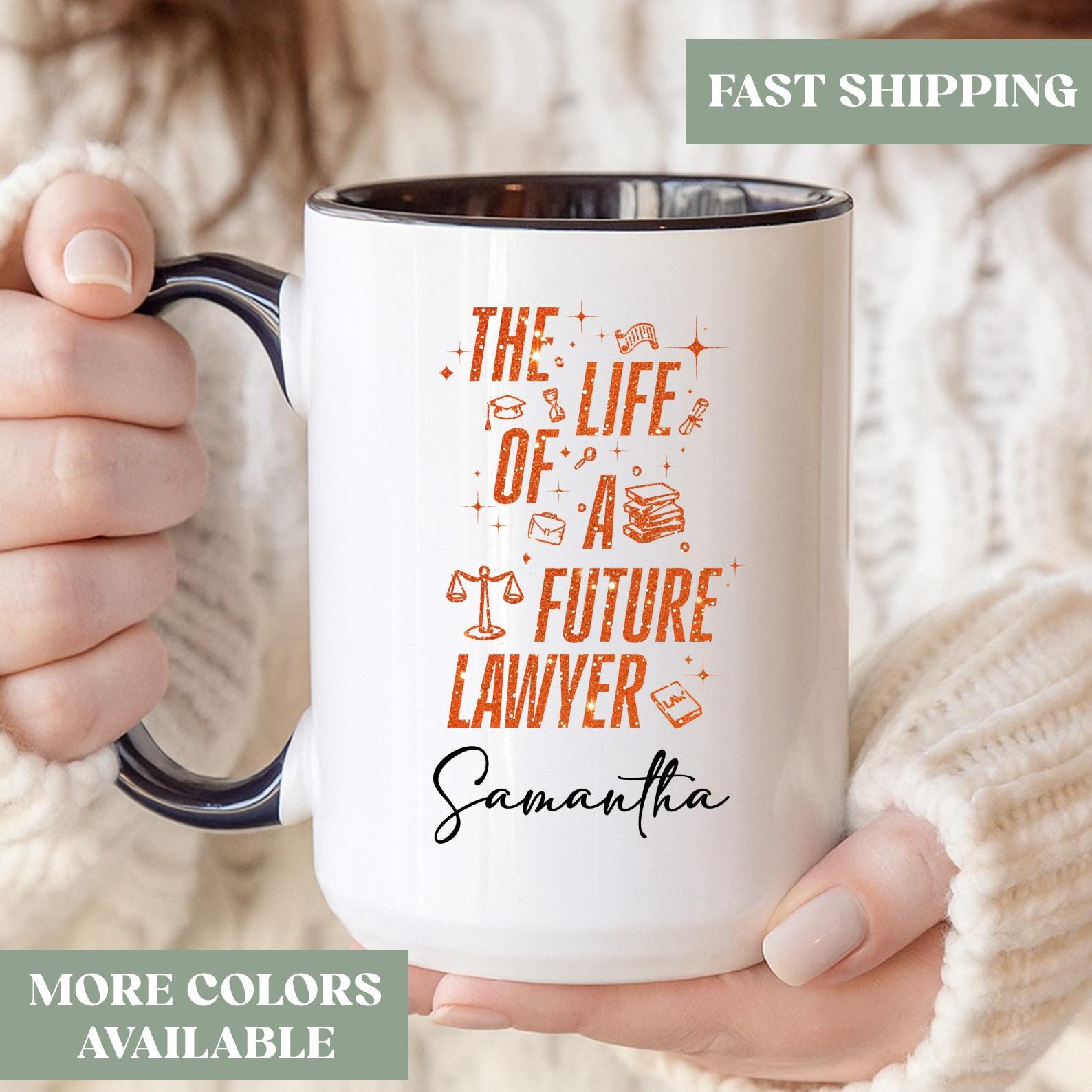 Custom Future Lawyer Cup, Future Lawyer Gift, The Life Of A Future Lawyer Coffee Mug, Law Student Gift, Law School Graduation Gift, 1dbg6
