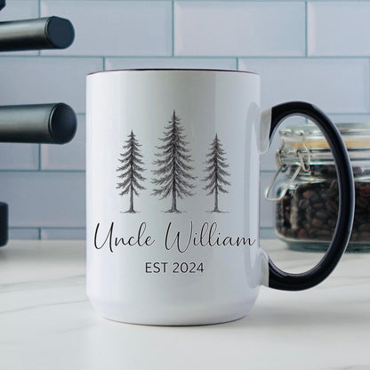 Personalized Uncle William Mug Est 2024, New Uncle Pregnancy Reveal Gift