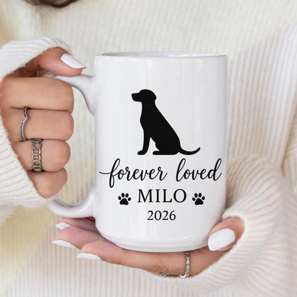 Custom Dog Memorial Mug: Personalized Pet Loss Remembrance Coffee Cup