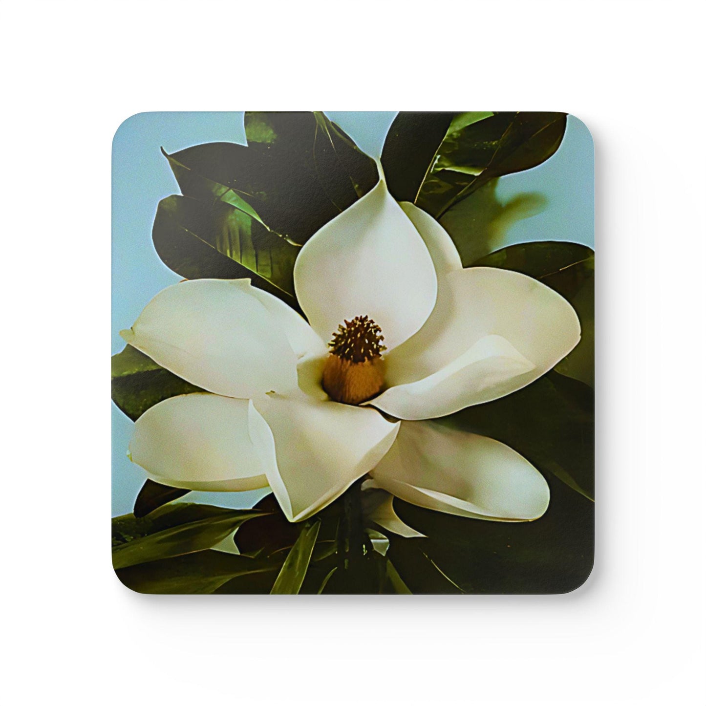 Magnolia Botanical Cork Coaster Set of 4 — Southern Floral Home Decor