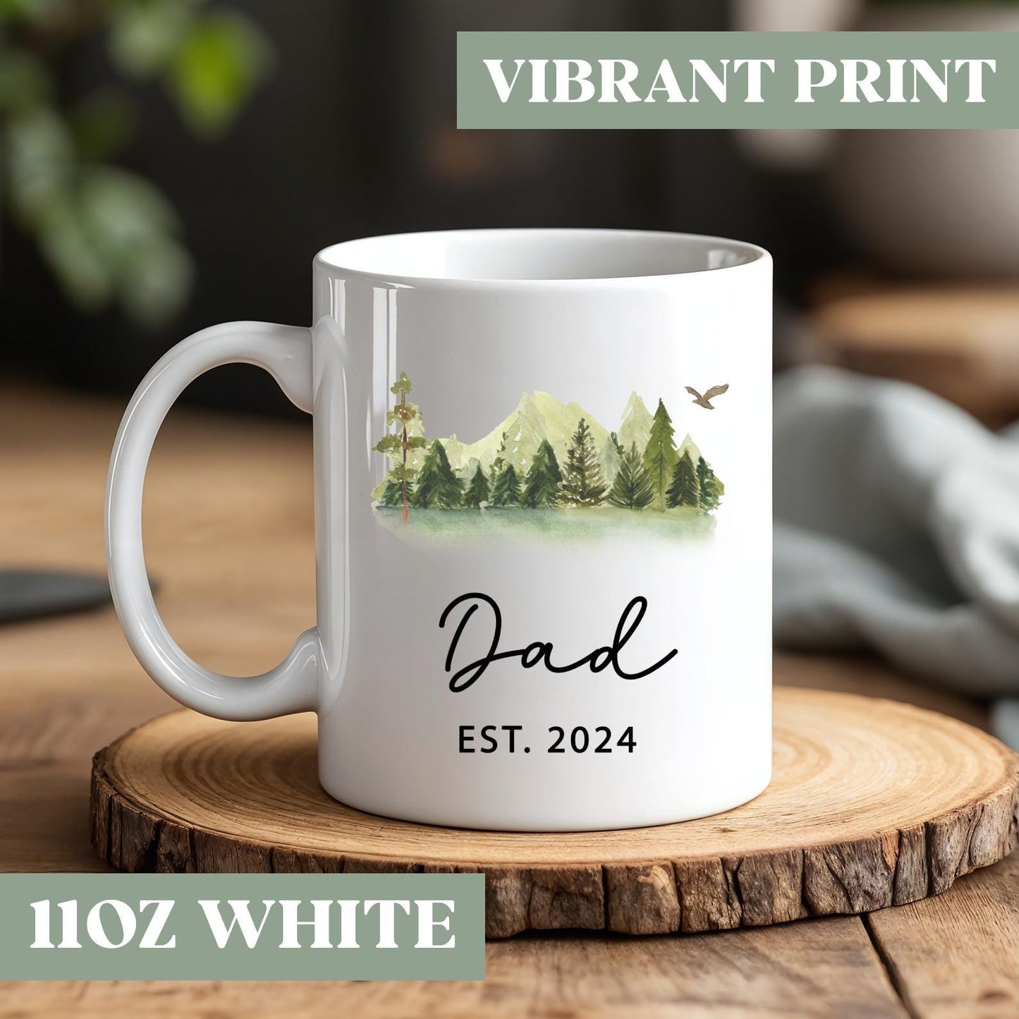 Personalized Dad Est Coffee Mug, Dad Est Gift, Custom Dad Est Coffee Cup, Dad Announcement Gift, Dad To Be Gift, New Dad Mug Gift, S4g722