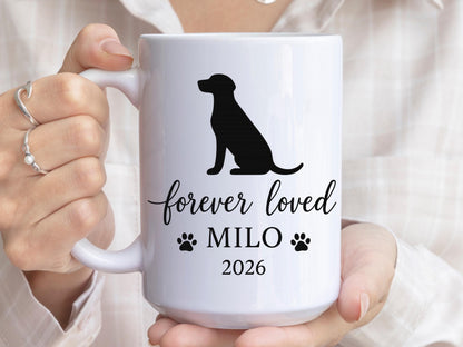 Custom Dog Memorial Mug: Personalized Pet Loss Remembrance Coffee Cup