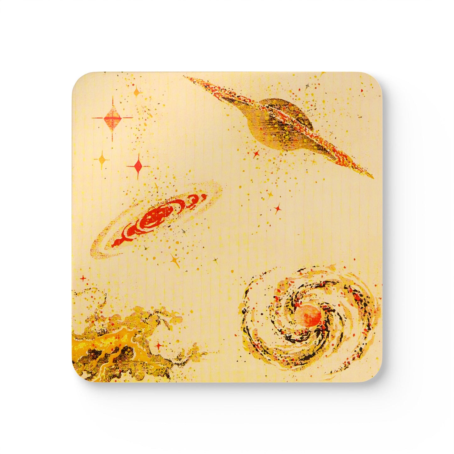 Cosmic Planets Cork Coaster Set — Space Lover Gift Home Decor