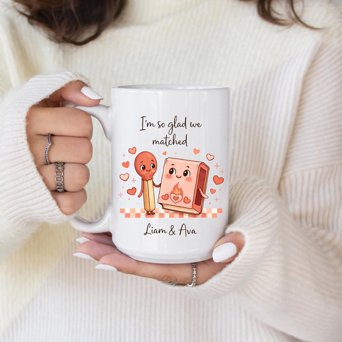 Personalized Couple Coffee Mug: Matching Gift, Valentine's Day Present