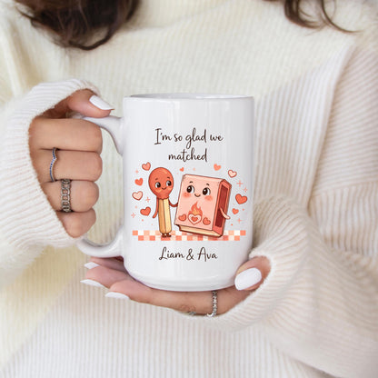Personalized Couple Coffee Mug: Matching Gift, Valentine's Day Present
