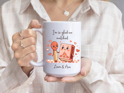 Personalized Couple Coffee Mug: Matching Gift, Valentine's Day Present
