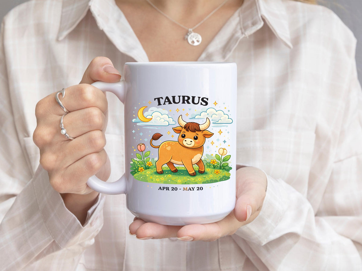 Taurus Zodiac Coffee Mug: Bull Astrology Gift